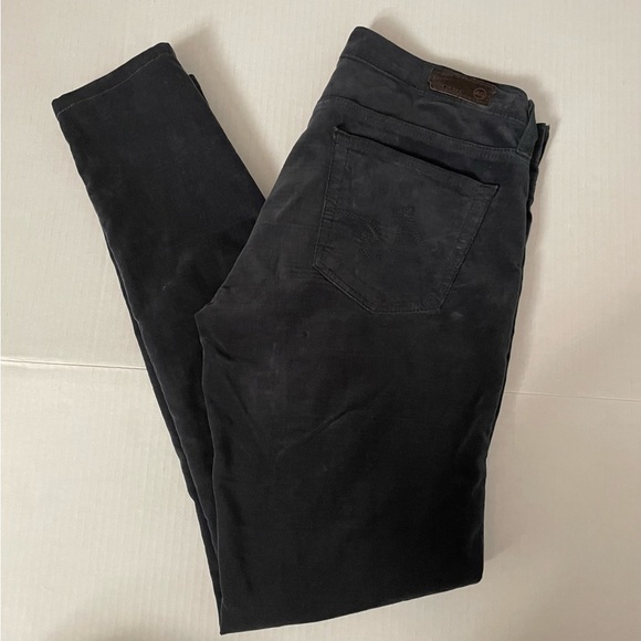 AG Adriano Goldschmied The Legging Super Skinny Velvet Jeans/Leggings - Picture 6 of 13